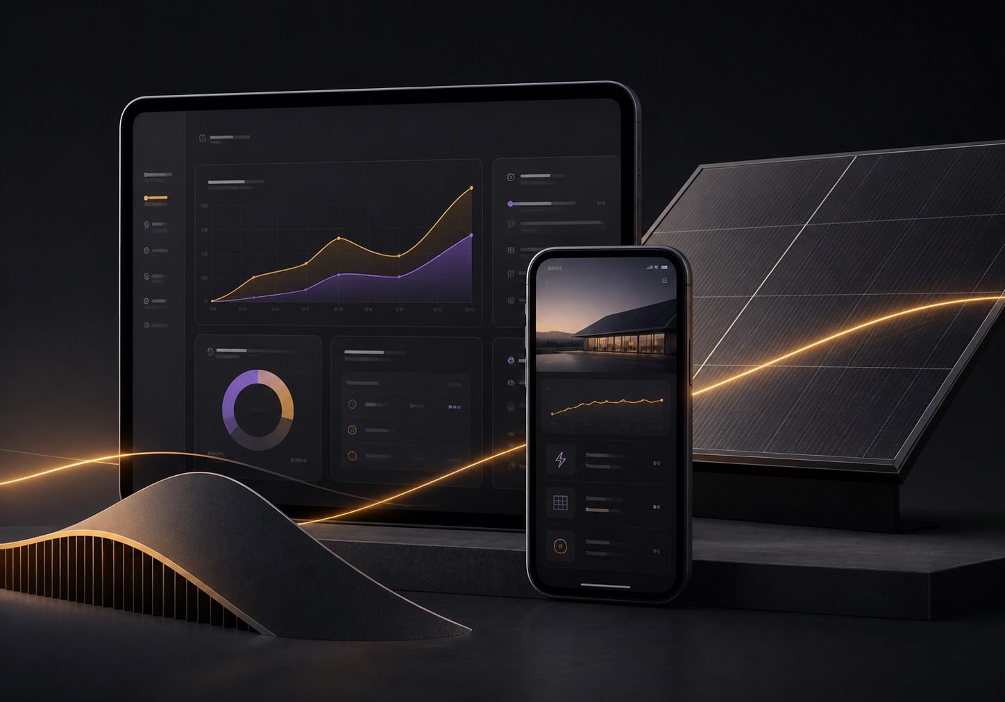 Energy customer portal and solar product interface