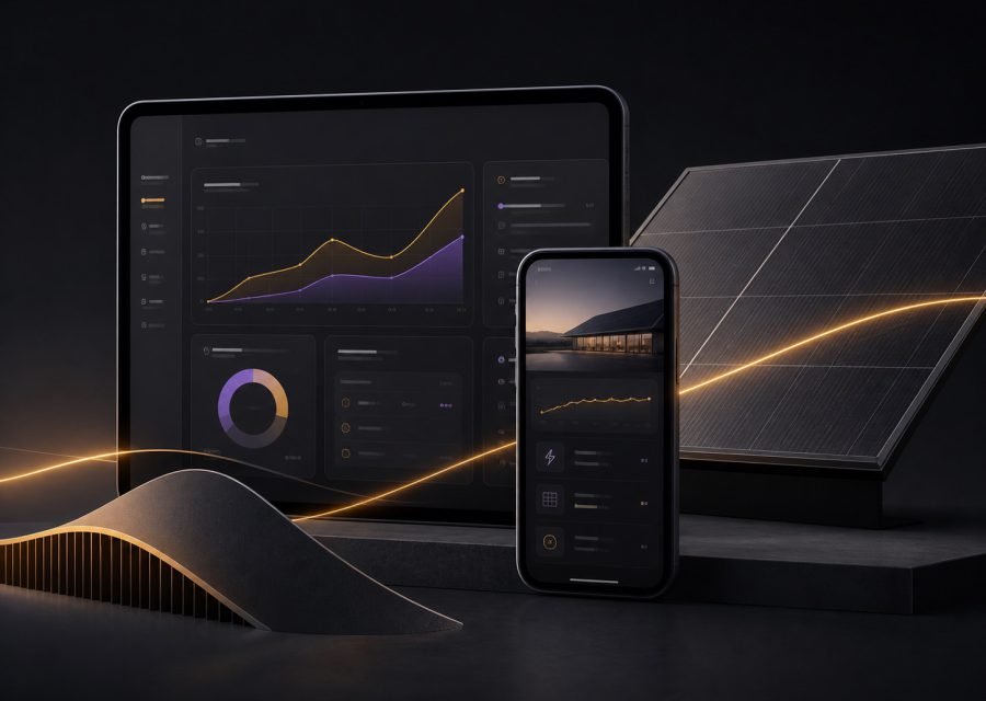 Energy customer portal and solar product interface